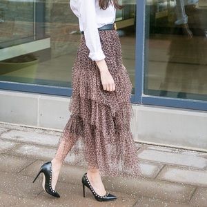 Leopard skirt tulle